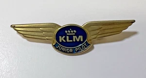 KLM Junior Pilot Metall Anstecknadel Brosche & blaue Emaille Holland Airlines KLM 2,5" - Bild 1 von 2