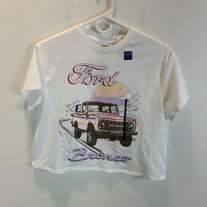 NWT Ford Bronco Cropped T Shirt Sz L - Picture 1 of 6
