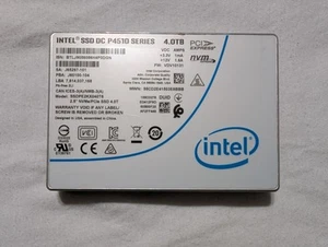 Intel DC P4510 4TB 2.5 99%+ Health NVME U.2 SSD Solid State Drive - Bild 1 von 4