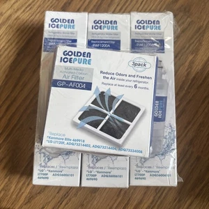 3 Pack LG LT700P ADQ36006101 Kenmore 469690 rwf1200A Golden Icepure Filters + - Picture 1 of 2