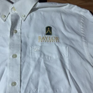 Baylor Cutter and Buck Dress Shirt Large White Long Sleeves Button Down - Picture 1 of 8