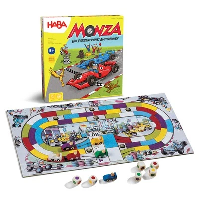 HABA Monza - A Car Racing Beginner's Board Game Ages 5 and Up (Made in Germany) - Image 1 of 4