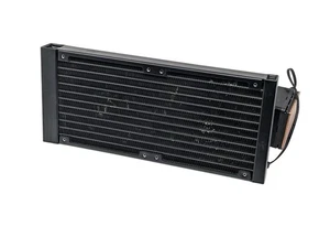 AMCHOICE Liquid CPU Cooler 240mm AIO Radiator Water Cooling Black Copper Base - Picture 1 of 4