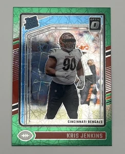 Panini Donruss Optic 2024 - Clasificado novato Kris Jenkins #265 Green Velocity Prizm - Imagen 1 de 2