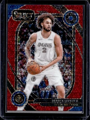 2024-25 Select Dereck Lively II Courtside Red Disco Prizm #1/49 Mavericks - Image 1 of 2