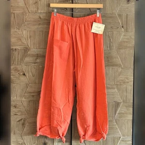NWT B'Gauze Women's Casual Harem Pants Coral Size S/M Boho - Picture 1 of 5