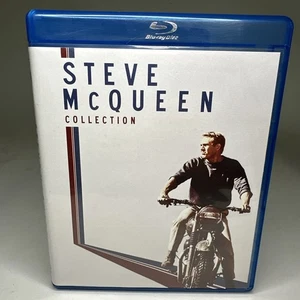 Steve McQueen Collection Blu-ray 4 Movie Set Great Escape Sand Pebbles Crown - Picture 1 of 5