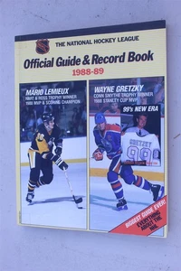 THE OFFICIAL NHL GUIDE AND RECORD BOOK 1988 / 89 GRETZKY LEMIEUX  - Picture 1 of 2