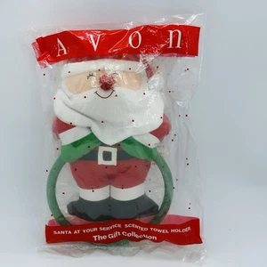 Vintage Avon Santa duftender Handtuchhalter The Gift Collection Weihnachten neu aus altem Lagerbestand neu in Verpackung versiegelt - Bild 1 von 8