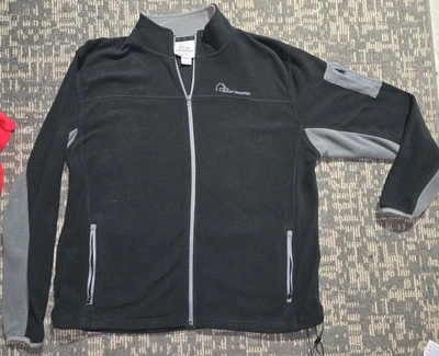 Ducks Unlimited Jacket Men's Black Full Fleece Zip Pocket Xl Extra Large Gray  - Image 1 of 4