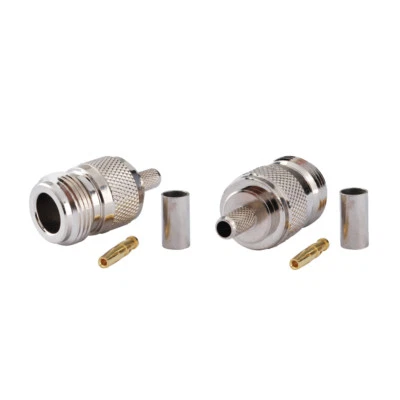 50-Pack N Female Crimp RF Connector 50 ohm for RG58 RG400 RG142 LMR195 Cable - Image 1 of 4
