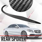 For 2015-2018 Mercedes Benz W205 C400 C300 C63 Matte Carbon Fiber Trunk Spoiler