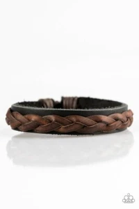 The Oregon Train Brown Urban Style Bracelet Pull String Paparazzi - Picture 1 of 2