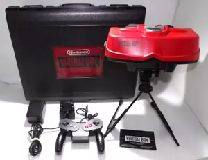 Nintendo Virtual Boy Console W/ Original Vintage Blockbuster Rental Case Tested - Picture 1 of 13