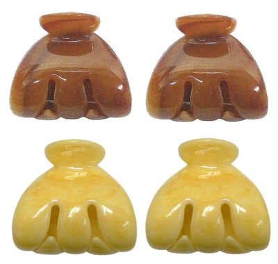 Bella Set of 4 Lite Wt Plastic Jaw Clips Hair Claws for Thick Hair DB86200-3-4 - Image 1 of 3