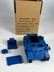 Warhammer 40K Space Marine Razorback w Twin Linked Heavy Bolter Blue #3 - Picture 1 of 7