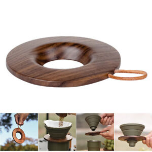 Coffee Brewing Filter Cup with Hanging Rope Coffee Filter Cup Holder for Outdoor