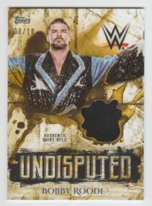 CAMISA BOBBY ROODE 2018 Topps WWE Indiscutible EVENTO USADA Reliquia #UR-BR SP #03/10 - Imagen 1 de 2