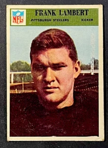 1966 Philadelphia #151 Frank Lambert Rookie Pittsburgh Steelers Football Karte - Bild 1 von 2