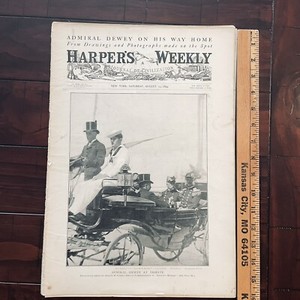 Antique Newspaper Harper's Weekly August 12, 1899