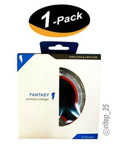 Fantasy Qi Fast Wireless Charging Crystal Pad, Apple and Samsung (Black) - New - Picture 1 of 8