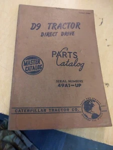 Caterpillar Parts Catalog D9 Tractor - Picture 1 of 3
