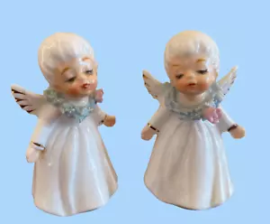 Vintage Bone By Bridge China JAPAN Lot 2 kissing angels - Picture 1 of 9