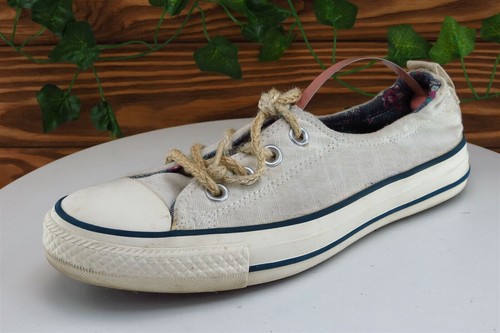 Scarpe basse Converse All Star taglia UK 5 M beige tessuto donna