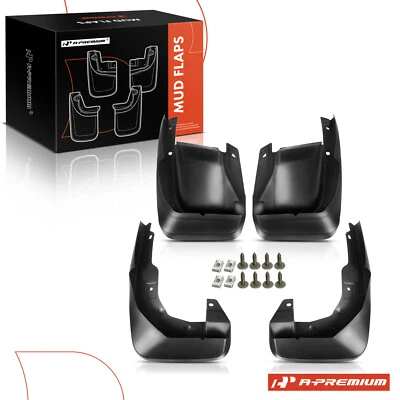 A-Premium 4 Pieces Front & Rear Splash Guards Mud Flaps for Honda CR-V 2007-2011 - Image 1 of 4