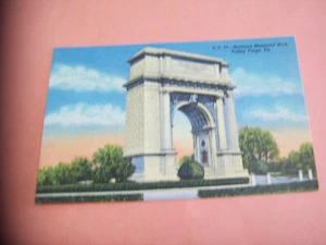 V.F..77-National Memorial Arch, Valley Forge, Pa. Postcard - Picture 1 of 2
