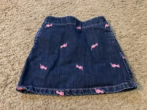 Mädchen Kleinkind Hartstrings Jeansrock mit rosa Grasshopper-Druck Größe 3T - Bild 1 von 3