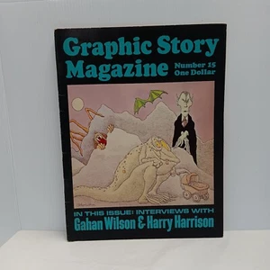 GRAPHIC STORY MAGAZINE #15 (1973) Gahan Wilson & Harry Harrison Fanzine - Picture 1 of 7