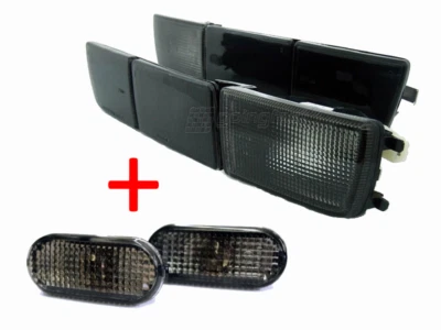 Für VW Golf 3 III Frontblinker Blinker Nebelscheinwerfer + Seitenblinker SCHWARZ - Bild 1 von 4
