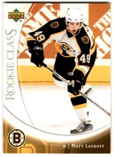 2006-07 Upper Deck Class Box Set Matt Lashoff Rookie #29 Boston Bruins