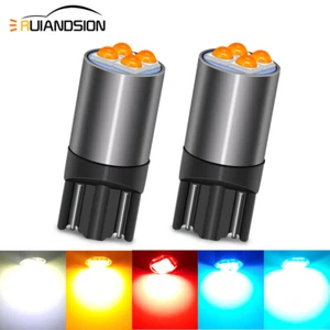 5 Colors T10 W5W 2525 LED Side Light Luggage Bulb License Plate Lamp 10V-60V - Foto 1 di 13