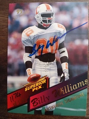 1995 Superior Pix - Autographs #51 Billy Williams /5000 (AU, RC) - Image 1 of 2
