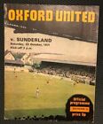 Oxford United V Sunderland - Division 2 - Played 23/10/1971 - For Charity