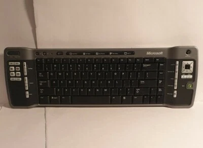 Microsoft 1044 Wireless Remote Keyboard, All in One Media Keyboard, X806590-104 - Image 1 of 4