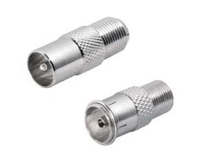 Juego de adaptadores para conector F conector de antena conector coaxial acoplamiento a conector F - Imagen 1 de 1