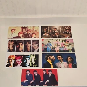 (Lot von 7) The Beatles Postkarten 9" x 4" gedruckt in Frankreich 2001 Apple Corps LTD - Bild 1 von 2