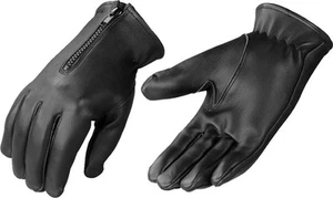 Milwaukee Leather SH226TH Herren schwarz Thermo gefütterte Lederhandschuhe mit Reißverschluss - Bild 1 von 1
