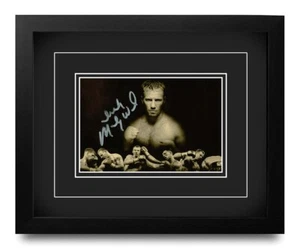 Exhibición fotográfica firmada por Mickey Ward 10x8 enmarcada autógrafo firma de boxeo con certificado de autenticidad - Imagen 1 de 6