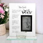 His Smile Memorial Glass Photo Frame Tealight Candle Holder Remembrance Keepsake