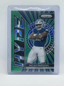 2023 Micah Parsons Panini Prizm Green Prizm Hype Insert #H-15 Dallas Cowboys - Picture 1 of 2