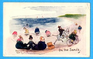 Signed Artist PCK, Beach Scene,  Pub. Koeber, NY 1905 - Picture 1 of 2