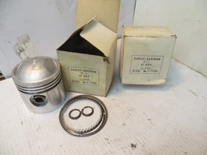 Harley Davidson 61" .020"over Dixie brand std. comp. pistons, rings, pins & clip - Picture 1 of 2