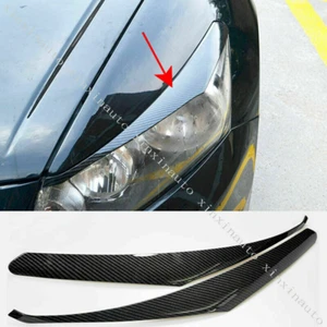 For Honda Accord 2008-2012 Carbon Style ABS Headlight Lamp Eyelid Molding Trims - Picture 1 of 7