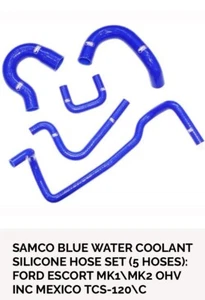 Samco Sport Coolant Hoses for Ford Escort MK2 RS2000 2.0 Pinto Factory Carb - Picture 1 of 1