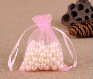 10 x Organza Bolsas de Regalo Rosa 9cm x 12cm Boda Favor Caramelos Bolsas de Regalo - Imagen 1 de 2