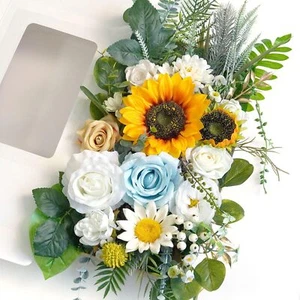 Vintage Artificial Flowers and Greenery Combo Box Set Fake Flower for DIY Wed... - Picture 1 of 9